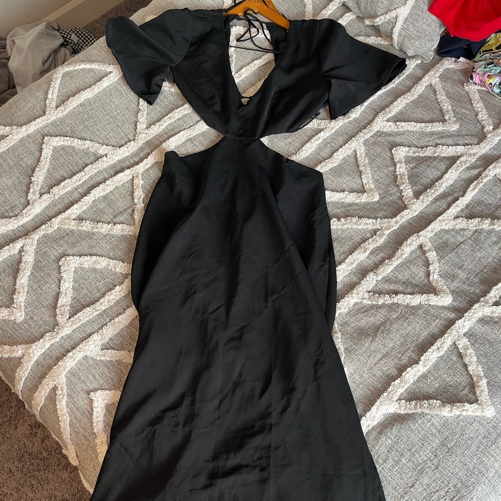 Princess Polly Black Backless Dress
